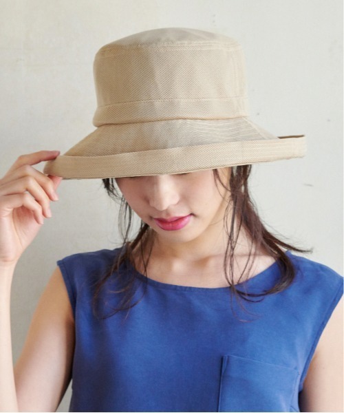milsa(ミルサ)の「LM 風飛ば~ぬハット/サイズ展開レディースUVカットHAT(ハット・レディース・ブラック/ネイビー/ベージュ/アッシュブラウン/ブラウン/グレー・M/57.5cm/60cm/62cm/58cm/56cm)」の11枚目の写真