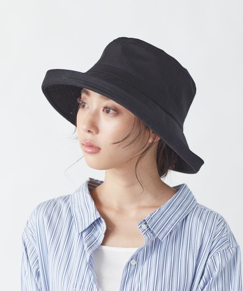 milsa(ミルサ)の「LM 風飛ば~ぬハット/サイズ展開レディースUVカットHAT(ハット・レディース・ブラック/ネイビー/ベージュ/アッシュブラウン/ブラウン/グレー・M/57.5cm/60cm/62cm/58cm/56cm)」の10枚目の写真