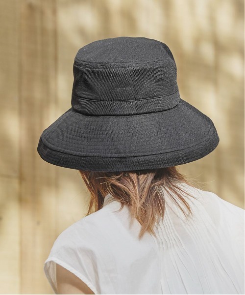 milsa(ミルサ)の「LM 風飛ば~ぬハット/サイズ展開レディースUVカットHAT(ハット・レディース・ブラック/ネイビー/ベージュ/アッシュブラウン/ブラウン/グレー・M/57.5cm/60cm/62cm/58cm/56cm)」の16枚目の写真