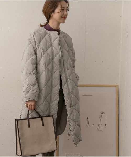 【美品】URBAN RESEARCH DOORS キルトロングコート セール】『WEB/一部店舗限定カラー』ライトダウンキルトロング