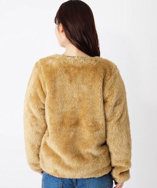 Champion(チャンピオン)の「【Champion】もこふさスナップジャケット(ブルゾン・レディース・アイボリー/ベージュ・02)」の5枚目の写真