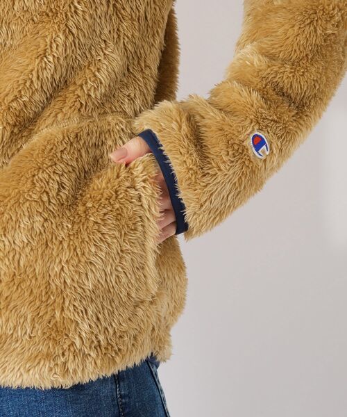 Champion(チャンピオン)の「【Champion】もこふさスナップジャケット(ブルゾン・レディース・アイボリー/ベージュ・02)」の8枚目の写真