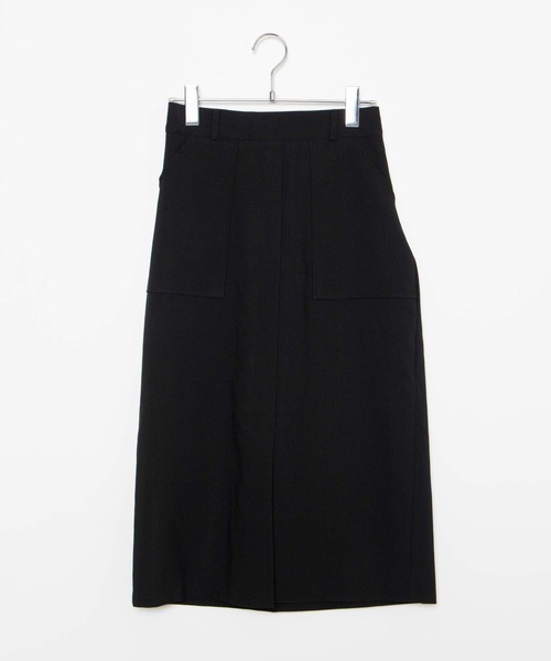 DING（ディング）の「DING/ベイカーロングスカート（スカート・レディース・ベージュ/ブラック・FREE）」の4枚目の写真