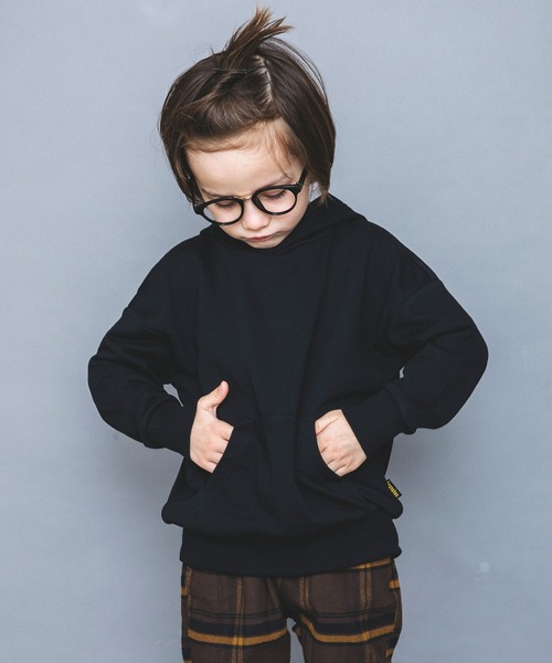 BRANSHES（ブランシェス）の「【WEB限定】シンプルパーカー（パーカー・キッズ・ブラック/エンジ/ブラウン/オリーブ/ブルー/アイボリー・110cm/100cm/120cm/130cm/140cm/150cm）」の9枚目の写真