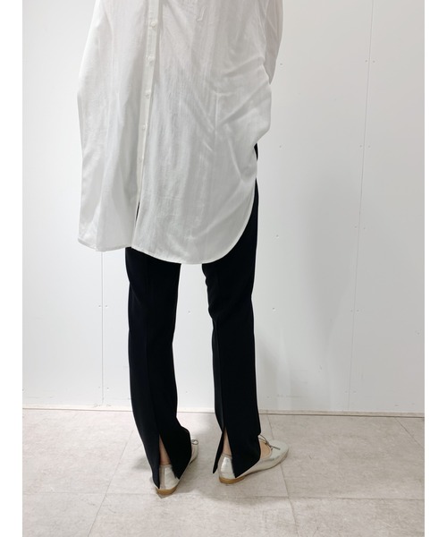 SHENERY(シーナリー)の「ストレッチツイルパンツ(その他パンツ・レディース・ブラック/オフホワイト・38/36)」の4枚目の写真