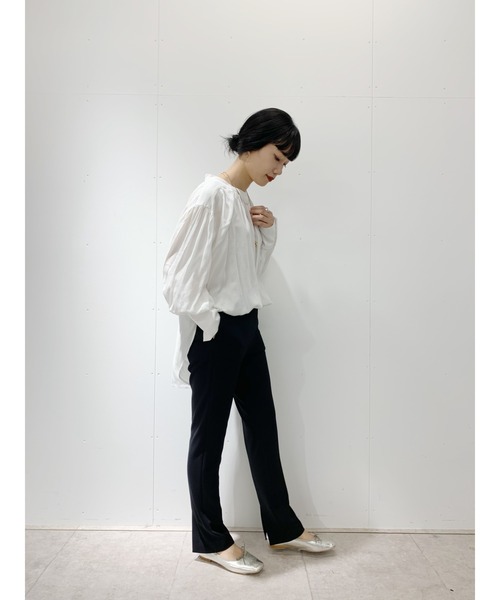 SHENERY(シーナリー)の「ストレッチツイルパンツ(その他パンツ・レディース・ブラック/オフホワイト・38/36)」の5枚目の写真