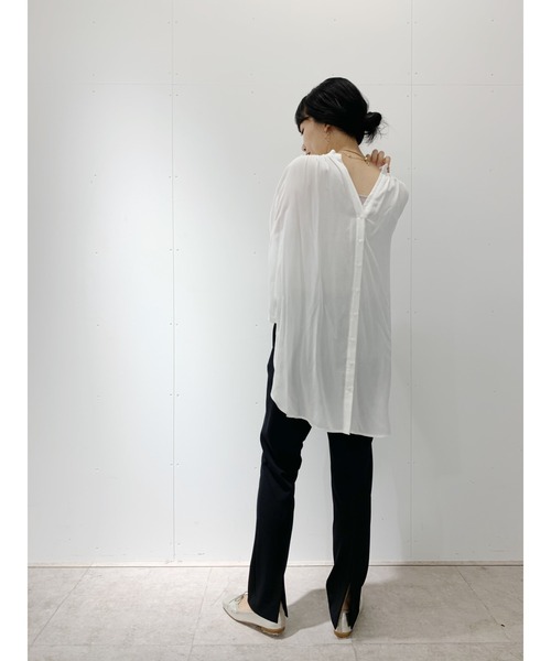 SHENERY(シーナリー)の「ストレッチツイルパンツ(その他パンツ・レディース・ブラック/オフホワイト・38/36)」の10枚目の写真