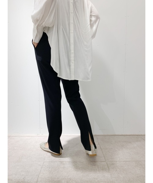 SHENERY(シーナリー)の「ストレッチツイルパンツ(その他パンツ・レディース・ブラック/オフホワイト・38/36)」の9枚目の写真