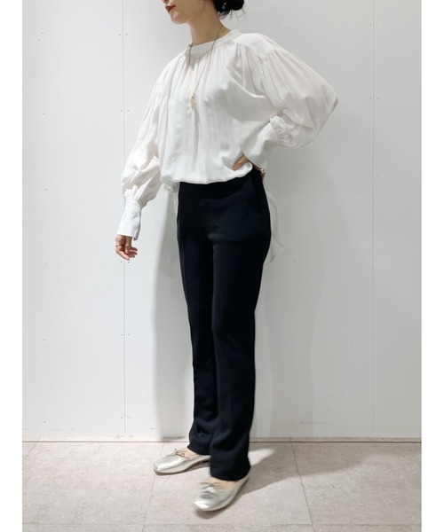 SHENERY(シーナリー)の「ストレッチツイルパンツ(その他パンツ・レディース・ブラック/オフホワイト・38/36)」の7枚目の写真