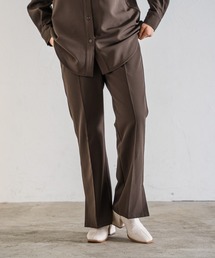 PAGEBOY | 【セットアップ対応】Wクロスセットアップフレアパンツ(タックパンツ)(スラックス)