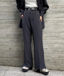 PAGEBOY | 【セットアップ対応】Wクロスセットアップフレアパンツ(タックパンツ)(スラックス)