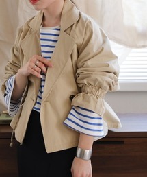 ショートウエストドロストジャケット