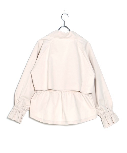 Bab（バブ）の「ショートウエストドロストジャケット（その他アウター・レディース・アイボリー/ベージュ/カーキ・38）」の5枚目の写真