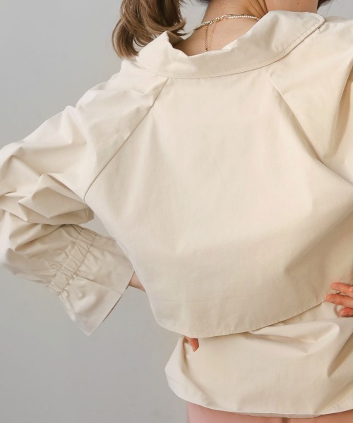 Bab（バブ）の「ショートウエストドロストジャケット（その他アウター・レディース・アイボリー/ベージュ/カーキ・38）」の22枚目の写真