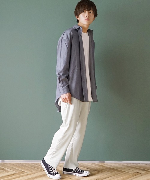 MinoriTY(マイノリティ)の「イージーパンツ スウェードプリーツ テーパードパンツ(その他パンツ・メンズ・ブラック/ブラウン/グレー/アイボリー・L/M)」の6枚目の写真