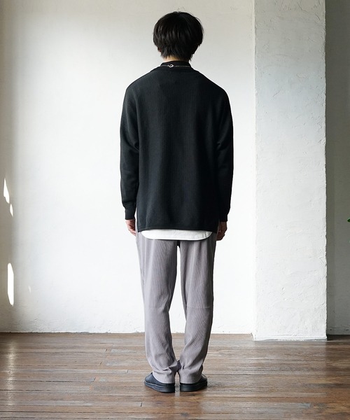 MinoriTY(マイノリティ)の「イージーパンツ スウェードプリーツ テーパードパンツ(その他パンツ・メンズ・ブラック/ブラウン/グレー/アイボリー・L/M)」の14枚目の写真