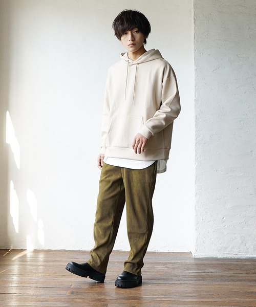 MinoriTY(マイノリティ)の「イージーパンツ スウェードプリーツ テーパードパンツ(その他パンツ・メンズ・ブラック/ブラウン/グレー/アイボリー・L/M)」の12枚目の写真