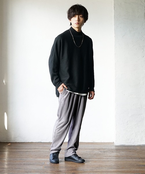 MinoriTY(マイノリティ)の「イージーパンツ スウェードプリーツ テーパードパンツ(その他パンツ・メンズ・ブラック/ブラウン/グレー/アイボリー・L/M)」の10枚目の写真