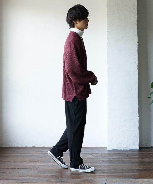 MinoriTY(マイノリティ)の「イージーパンツ スウェードプリーツ テーパードパンツ(その他パンツ・メンズ・ブラック/ブラウン/グレー/アイボリー・L/M)」の8枚目の写真