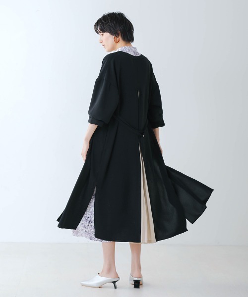 Bou Jeloud（ブージュルード）の「バックプリーツカーディガン【セレモニーにもおすすめ】（カーディガン/ボレロ・レディース・ブラック/ベージュ/カーキ・38）」の8枚目の写真