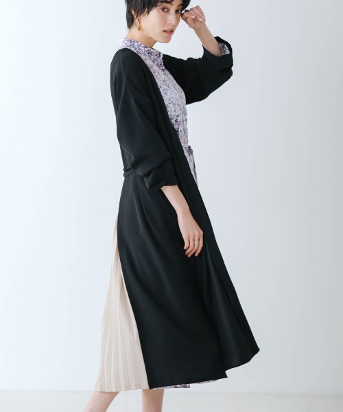 Bou Jeloud（ブージュルード）の「バックプリーツカーディガン【セレモニーにもおすすめ】（カーディガン/ボレロ・レディース・ブラック/ベージュ/カーキ・38）」の10枚目の写真