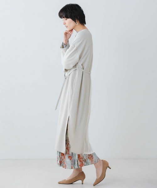 Bou Jeloud（ブージュルード）の「バックプリーツカーディガン【セレモニーにもおすすめ】（カーディガン/ボレロ・レディース・ブラック/ベージュ/カーキ・38）」の13枚目の写真