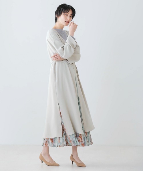 Bou Jeloud（ブージュルード）の「バックプリーツカーディガン【セレモニーにもおすすめ】（カーディガン/ボレロ・レディース・ブラック/ベージュ/カーキ・38）」の16枚目の写真