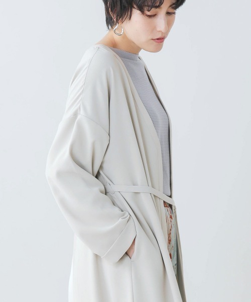 Bou Jeloud（ブージュルード）の「バックプリーツカーディガン【セレモニーにもおすすめ】（カーディガン/ボレロ・レディース・ブラック/ベージュ/カーキ・38）」の17枚目の写真