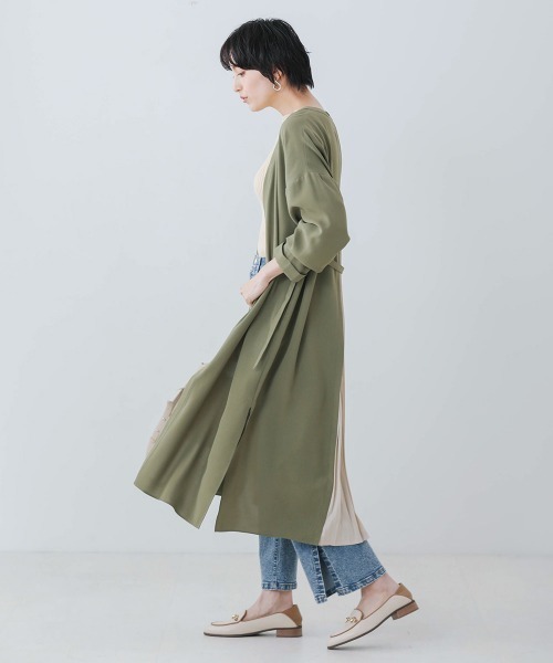 Bou Jeloud（ブージュルード）の「バックプリーツカーディガン【セレモニーにもおすすめ】（カーディガン/ボレロ・レディース・ブラック/ベージュ/カーキ・38）」の21枚目の写真