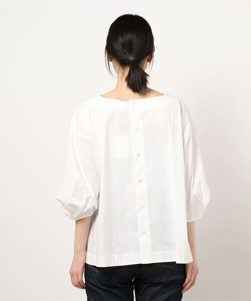 SIPULI（シプリ）の「Cotton Nylon Typewriter ボリュームブラウス（シャツ/ブラウス・レディース・ホワイト/アイボリー・2/3）」の8枚目の写真