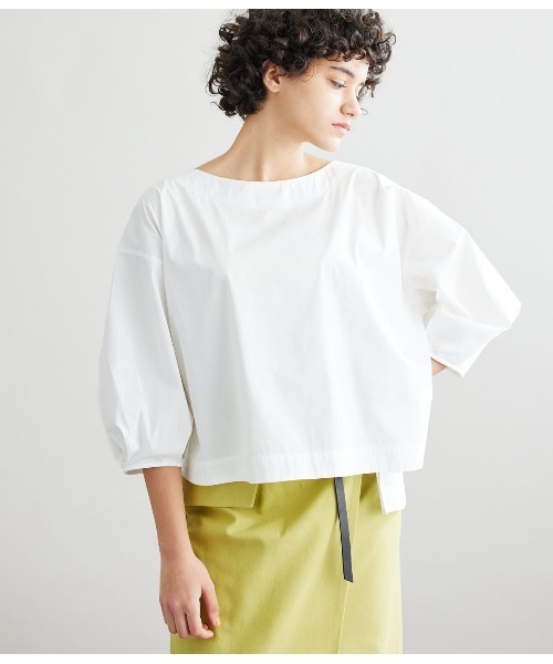 SIPULI（シプリ）の「Cotton Nylon Typewriter ボリュームブラウス（シャツ/ブラウス・レディース・ホワイト/アイボリー・2/3）」の10枚目の写真