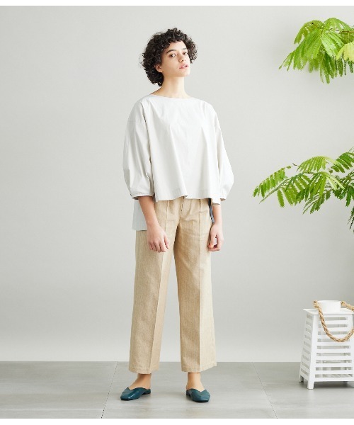 SIPULI（シプリ）の「Cotton Nylon Typewriter ボリュームブラウス（シャツ/ブラウス・レディース・ホワイト/アイボリー・2/3）」の11枚目の写真