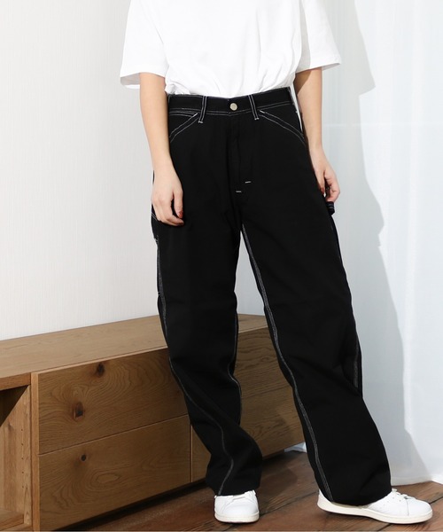 Lee(リー)の「Lee/リー ライトウエイトぺインターパンツ(デニムパンツ・レディース・ホワイト/ブラック/ライトインディゴブルー・MEDIUM/LARGE/X-LARGE/X-SMALL)」の9枚目の写真