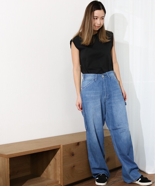 Lee(リー)の「Lee/リー ライトウエイトぺインターパンツ(デニムパンツ・レディース・ホワイト/ブラック/ライトインディゴブルー・MEDIUM/LARGE/X-LARGE/X-SMALL)」の14枚目の写真