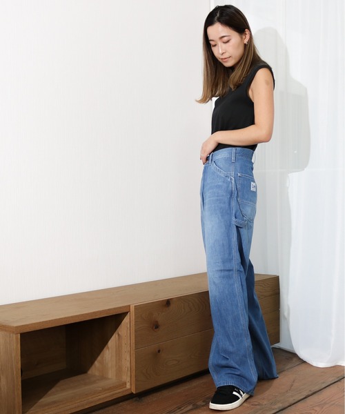 Lee(リー)の「Lee/リー ライトウエイトぺインターパンツ(デニムパンツ・レディース・ホワイト/ブラック/ライトインディゴブルー・MEDIUM/LARGE/X-LARGE/X-SMALL)」の15枚目の写真