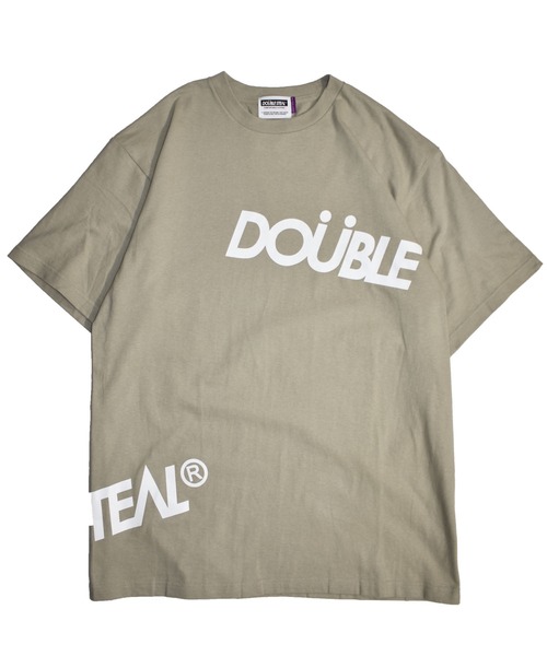 DOUBLE STEAL（ダブルスティール）の「dipBasic logo Tシャツ（Tシャツ/カットソー・メンズ・チャコールグレー/ダークグリーン/グレー/ブラック/ホワイト・X-LARGE/LARGE/MEDIUM/XX-LARGE）」の4枚目の写真
