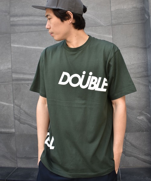 DOUBLE STEAL（ダブルスティール）の「dipBasic logo Tシャツ（Tシャツ/カットソー・メンズ・チャコールグレー/ダークグリーン/グレー/ブラック/ホワイト・X-LARGE/LARGE/MEDIUM/XX-LARGE）」の19枚目の写真