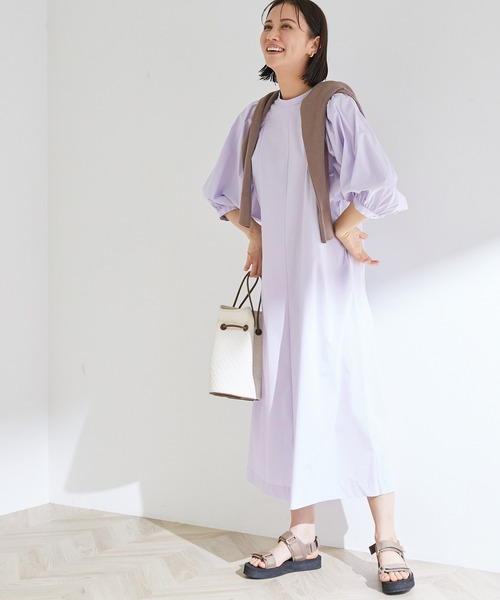 セール 洗える Web限定 ボリュームスリーブワンピース ワンピース Rope ロペ のファッション通販 Zozotown