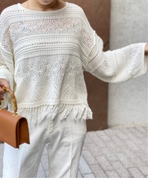 Spick & Span | メッシュパターンプルオーバー◆(ニット/セーター)