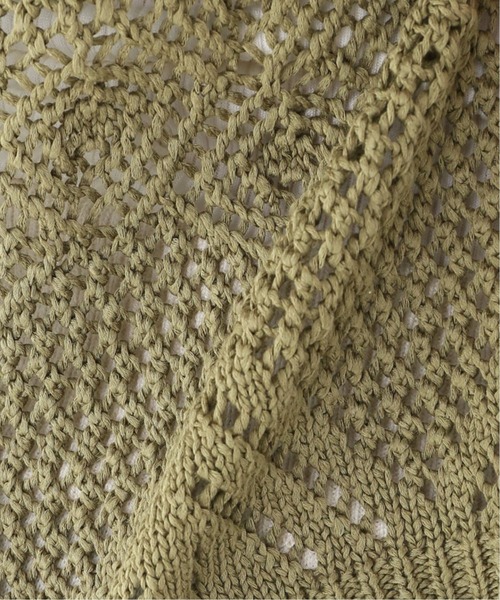 Spick & Span（スピックアンドスパン）の「メッシュパターンプルオーバー◆（ニット/セーター・レディース・ホワイト/カーキ・FREE）」の13枚目の写真