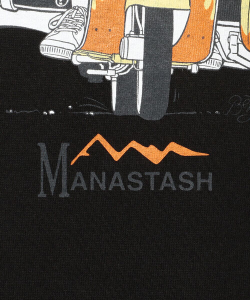 MANASTASH（マナスタッシュ）の「MANASTASH/マナスタッシュ　BENLAMB VESPA TEE ベンラムベスパティー（Tシャツ/カットソー・メンズ・ホワイト/ブラック・MEDIUM/LARGE/X-LARGE）」の8枚目の写真