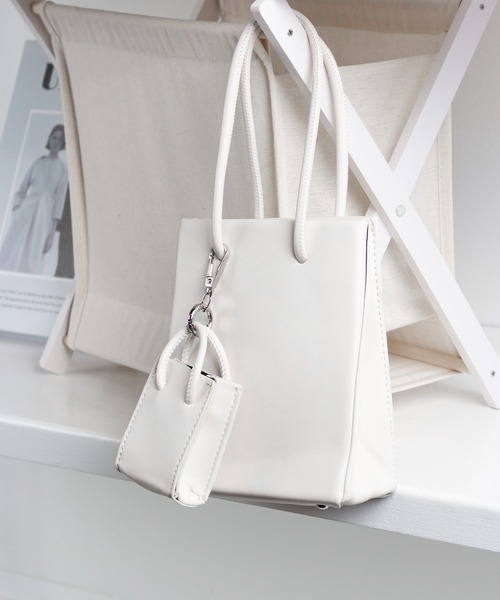 me+em select（ミームセレクト）の「ミニバッグ付き3wayショルダーバッグ（ショルダーバッグ・レディース・アイボリー/コーラルピンク/パープル/ブラック・FREE）」の18枚目の写真