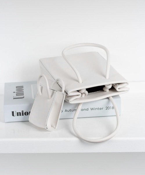 me+em select（ミームセレクト）の「ミニバッグ付き3wayショルダーバッグ（ショルダーバッグ・レディース・アイボリー/コーラルピンク/パープル/ブラック・FREE）」の21枚目の写真