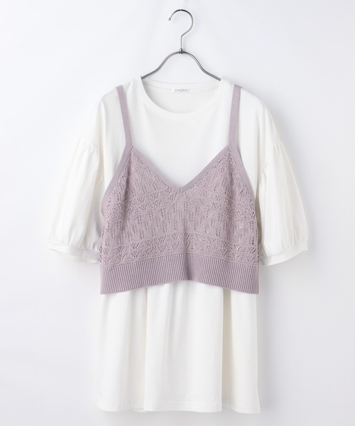 Honeys（ハニーズ）の「ビスチェ付チュニック（その他トップス・レディース・ブラック/ベージュ/グリーン系その他/ピンク系その他・S/M/L）」の17枚目の写真