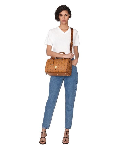 MCM(エムシーエム)の「MCM/エムシーエム/〈エッセンシャル〉 ボストンバッグ ヴィセトス/Boston cognac(ボストンバッグ・メンズ・ブラウン・FREE)」の4枚目の写真