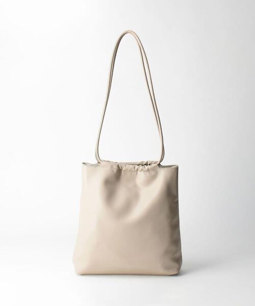 BEAUTY&YOUTH UNITED ARROWS（ビューティーアンドユースユナイテッドアローズ）の「BY レザースクエアギャザーショルダーバッグ ◆（ショルダーバッグ・レディース・ブラック/ナチュラル/ライラック・FREE）」の12枚目の写真