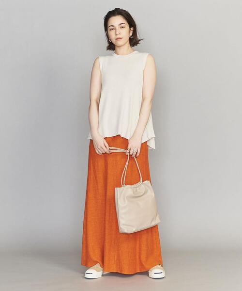 BEAUTY&YOUTH UNITED ARROWS（ビューティーアンドユースユナイテッドアローズ）の「BY レザースクエアギャザーショルダーバッグ ◆（ショルダーバッグ・レディース・ブラック/ナチュラル/ライラック・FREE）」の14枚目の写真
