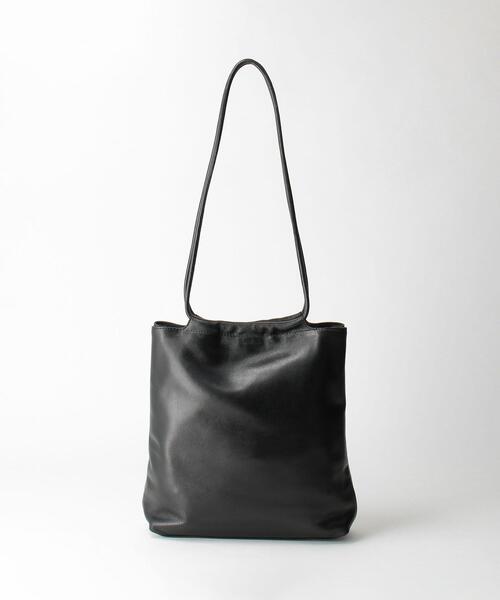 BEAUTY&YOUTH UNITED ARROWS（ビューティーアンドユースユナイテッドアローズ）の「BY レザースクエアギャザーショルダーバッグ ◆（ショルダーバッグ・レディース・ブラック/ナチュラル/ライラック・FREE）」の17枚目の写真