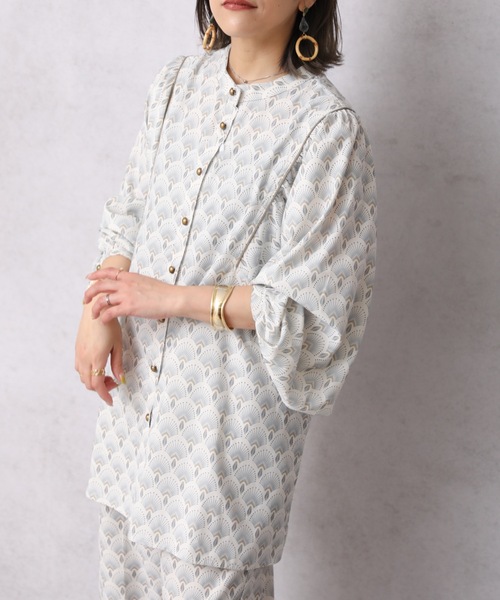 ap retro（アプレトロ）の「肩ギャザー２WAYブラウス【ZOZO限定アイテム】（シャツ/ブラウス・レディース・ブラック/アイボリー/ライトベージュ・FREE）」の9枚目の写真