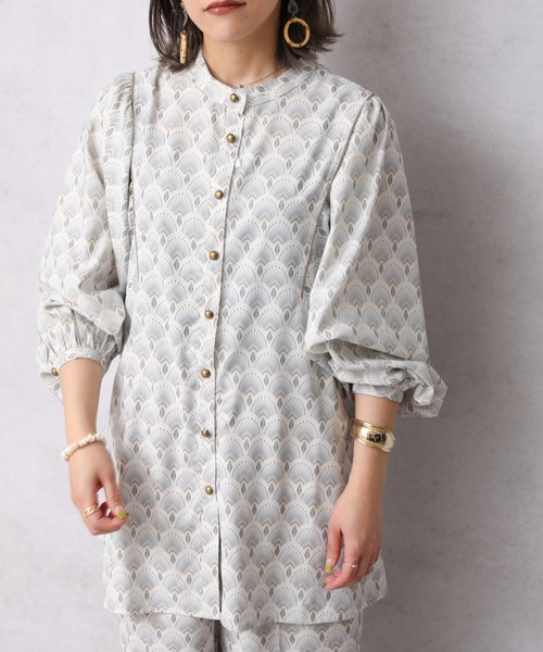 ap retro（アプレトロ）の「肩ギャザー２WAYブラウス【ZOZO限定アイテム】（シャツ/ブラウス・レディース・ブラック/アイボリー/ライトベージュ・FREE）」の6枚目の写真